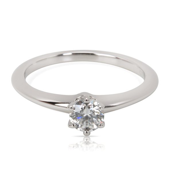 Rings Tiffany Co Diamond Solitaire Engagement Ring in Platinum 037 ct GVS1