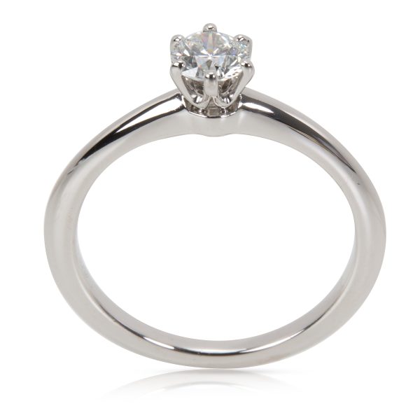 Tiffany Co Tiffany Co Diamond Solitaire Engagement Ring in Platinum 037 ct GVS1