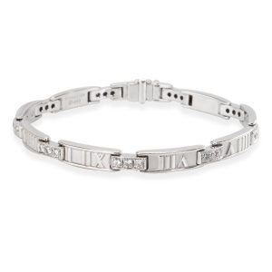 Tiffany Co Atlas Bracelet in 18KT White Gold 148 ctw Louis Vuitton Pochette Ganju Monogram Waist Bag