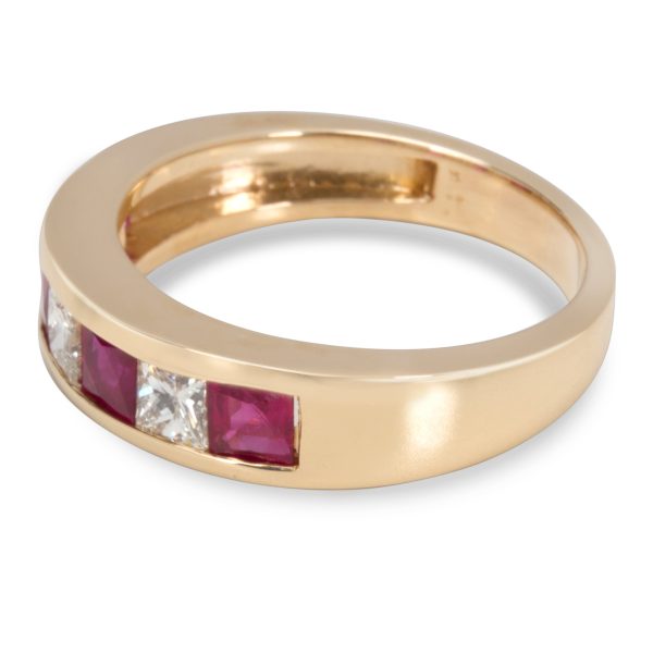 Gemma by WP Diamonds Channel Set Diamond Ruby Band in 14KT Yellow Gold 209 ctw