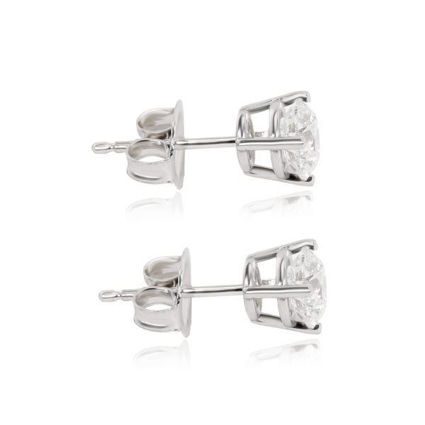 092885 sv 640114bd 6e07 4975 94c1 ee6333ee9adb GIA Certified Diamond Stud Earring in 14K White Gold F SI2 110 CTW