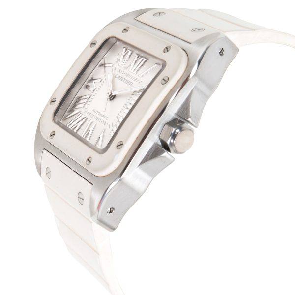 093277 lv Cartier Santos 100 W20121U2 Womens Watch in Stainless Steel