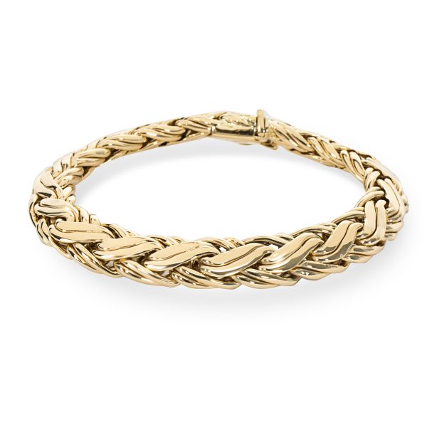 Tiffany Co Woven Vintage Bracelet in 14K Yellow Gold Tiffany Co Woven Vintage Bracelet in 14K Yellow Gold