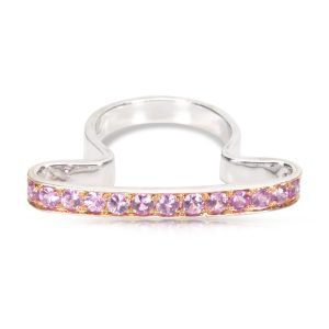 Gemma by WP Diamonds Pink Sapphire Fashion Ring in 18K White Gold