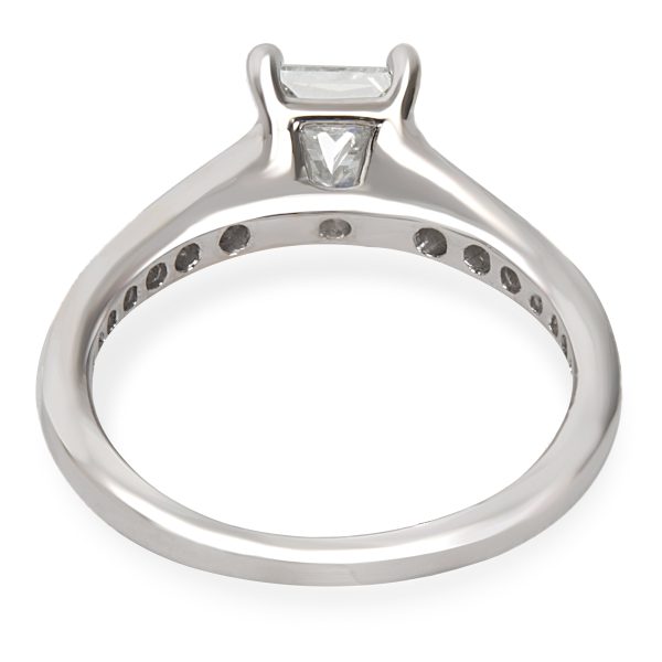 Rings Princess Cut Diamond Engagement Ring in 18K White Gold 130CTW