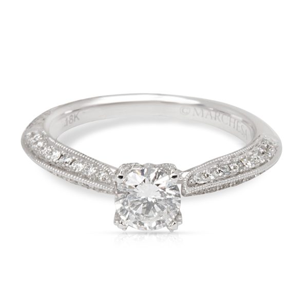 Marchesa Marchesa Diamond Engagement Ring in 18K White Gold 087CTW