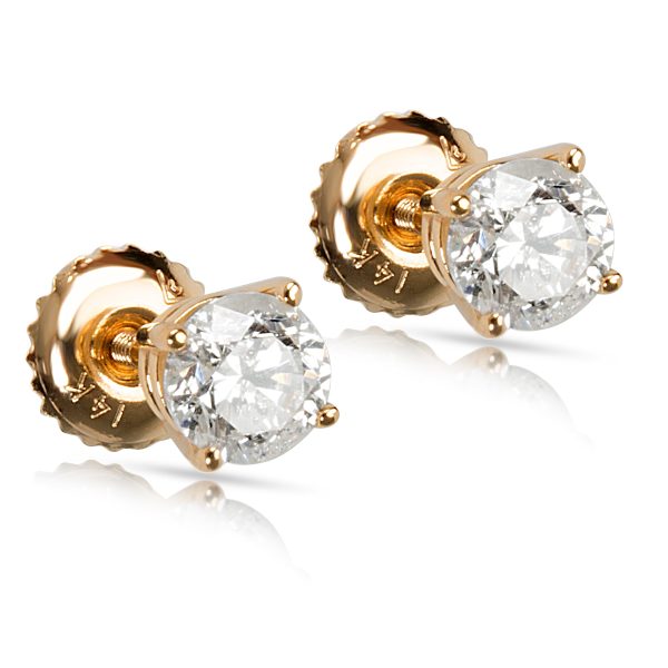 Diamond Stud Earring in 14K Yellow Gold 1CTW Diamond Stud Earring in 14K Yellow Gold 1CTW