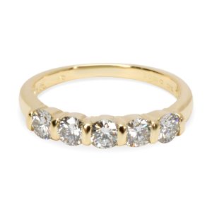 Tiffany Co Wedding Band in 18K Yellow Gold 055CTW Cart