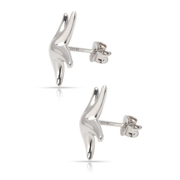 093797 sv Tiffany Co Elsa Peretti Starfish Earrings in Sterling Silver