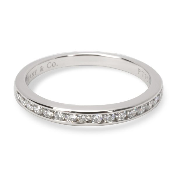 Rings Tiffany Co Diamond Wedding Band in Platinum 017 CTW