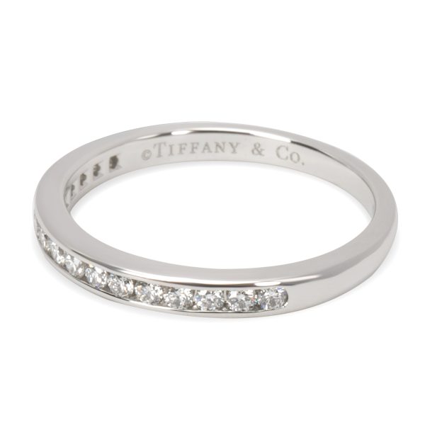 Platinum Wedding Band Tiffany Co Diamond Wedding Band in Platinum 017 CTW