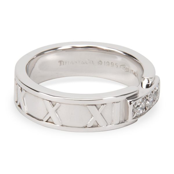 White Gold Fashion Ring Tiffany Co Atlas Diamond Ring in 18K White Gold