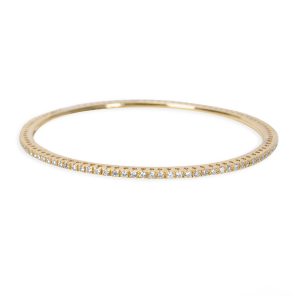 Diamond Eternity Bangle Set in 14k Yellow Gold 190 CTW Chanel Black Quilted Lambskin Coco Lady Top Handle Flap Bag