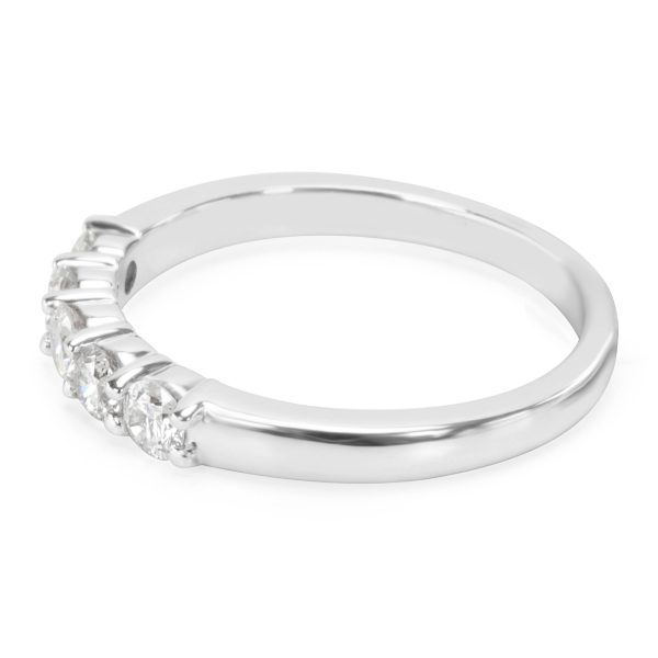 WP Crystal 5 Stone Wedding Band in Sterling Silver