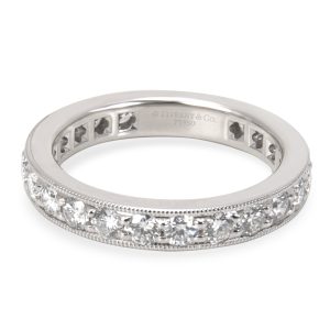 Tiffany Co Legacy Collection Diamond Wedding Band in Platinum 121 CTW Louis Vuitton Speedy 35 Epi Leather Bag Black