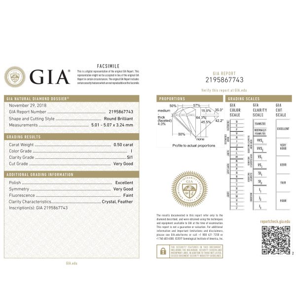 094709 av 9b62b783 083a 4491 a7a3 d97f7458454f GIA Certified Diamond Stud Earring in 14K White Gold H I SI1 1 CTW