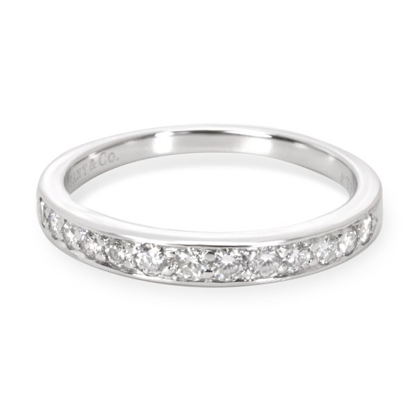 Rings Tiffany Co Diamond Wedding Band in Platinum 025 CTW