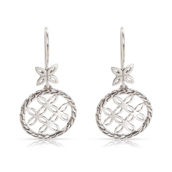 John Hardy Kawung Circle Drop Earrings in Sterling Silver John Hardy Kawung Circle Drop Earrings in Sterling Silver