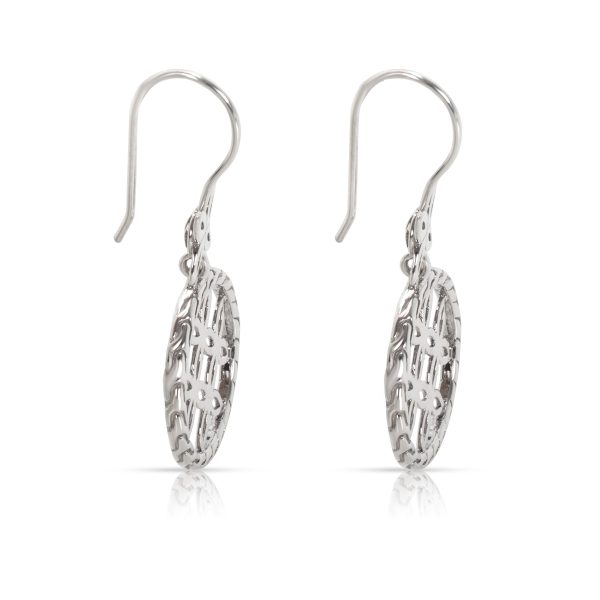 094966 sv John Hardy Kawung Circle Drop Earrings in Sterling Silver