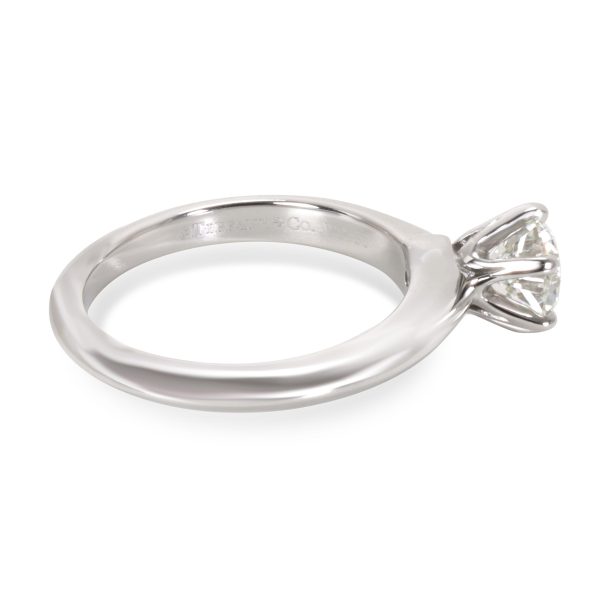 Platinum Engagement Ring Tiffany Co Diamond Solitaire Engagement Ring in Platinum 084 CT H VVS2