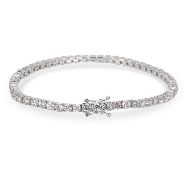 094993 bv c79d523e 3e0f 445d bc38 daf4f7a05902 Diamond Tennis Bracelet in 18K White Gold 605 CTW F G VS SI1