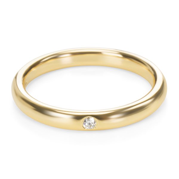 Tiffany Co Tiffany Co Elsa Peretti One Diamond Band in 18K Yellow Gold 002 CTW