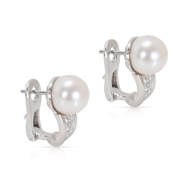 095181 sv 1b22bb9a f143 4656 b73b 8b6c62a1f590 Bvlgari Pearl Diamond Earrings in 18K Yellow Gold 016 CTW