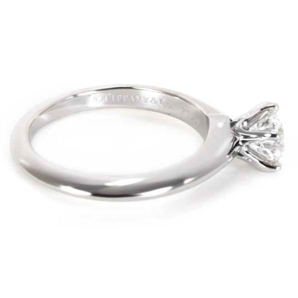 Platinum Engagement Ring Tiffany Co Diamond Solitaire Engagement Ring in Platinum 082 CT FVVS1