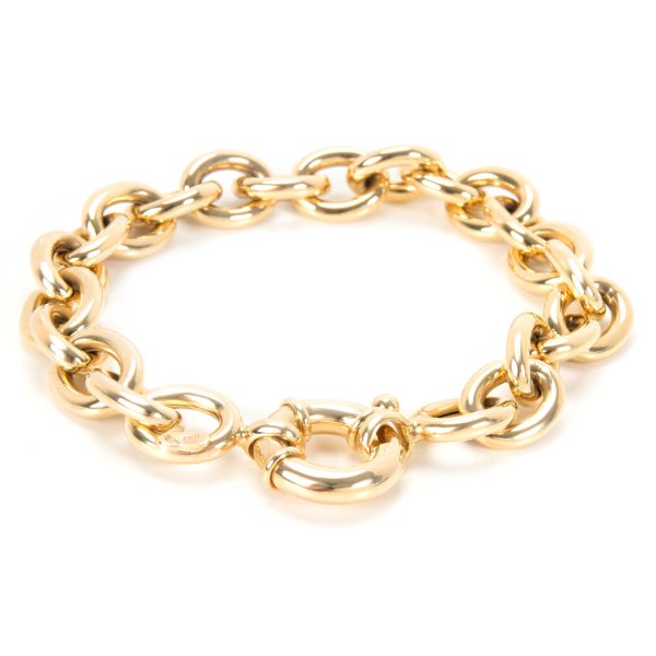 095541 bv Italian Link Bracelet in 14K Yellow Gold