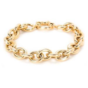 Italian Link Bracelet in 14K Yellow Gold Baume Mercier Classima MOA10331 Mens Watch in Stainless Steel