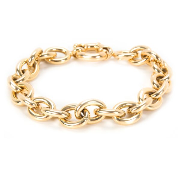 Italian Link Bracelet in 14K Yellow Gold Italian Link Bracelet in 14K Yellow Gold