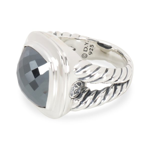 Gemstone Ring Silver Sterling Silver David Yurman Hematite Albion Ring