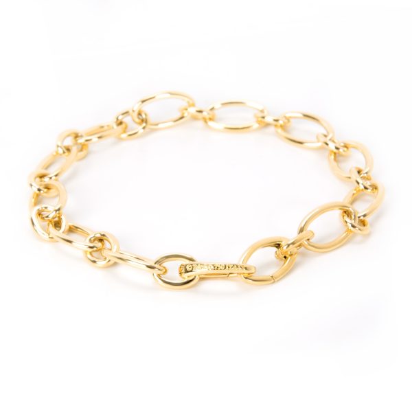 095909 bv cc5f4157 0b8a 4483 b3da 7567a54f8d0f Tiffany Co Oval Link Bracelet in 18K Yellow Gold