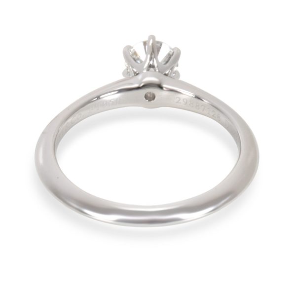 Tiffany Co Diamond Solitaire Engagement Ring in Platinum 048 ct EVVS1 Tiffany Co Diamond Solitaire Engagement Ring in Platinum 048 ct EVVS1