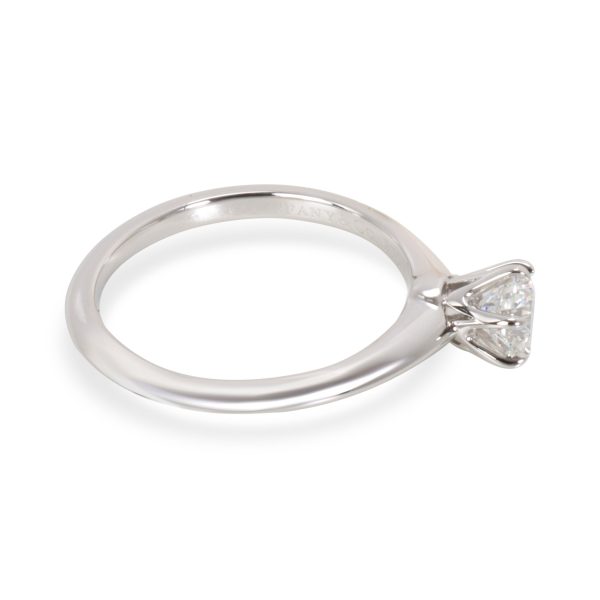 Engagement Ring Platinum Tiffany Co Diamond Solitaire Engagement Ring in Platinum 048 ct EVVS1