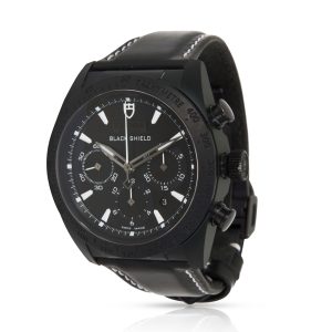 Tudor Black Shield Fastrider 42000CN Mens Watch in Ceramic Gucci Shoulder Bag GG Canvas BrownBeige