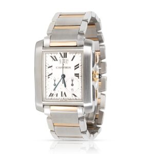 Cartier Tank Francaise WB51025Q4 Mens Watch in 18kt Stainless SteelYellow Gold Gucci Mini Gg Doraemon Compact Wallet