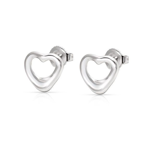 Tiffany Co Elsa Peretti OPen Heart Earring in Sterling Silver Tiffany Co Elsa Peretti OPen Heart Earring in Sterling Silver