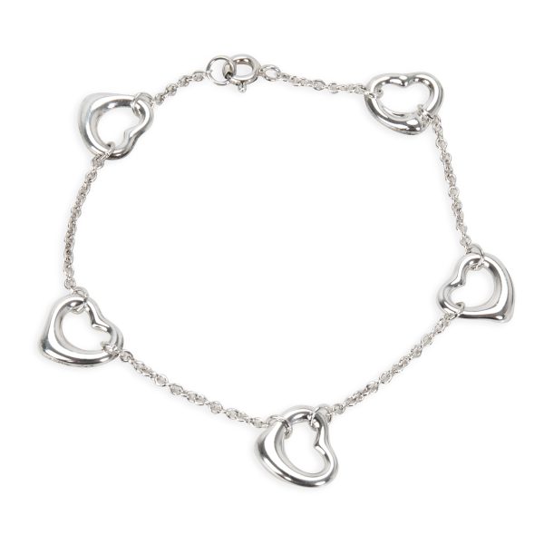 Tiffany Co Elsa Peretti Open Heart Bracelet in Sterling Silver Tiffany Co Elsa Peretti Open Heart Bracelet in Sterling Silver