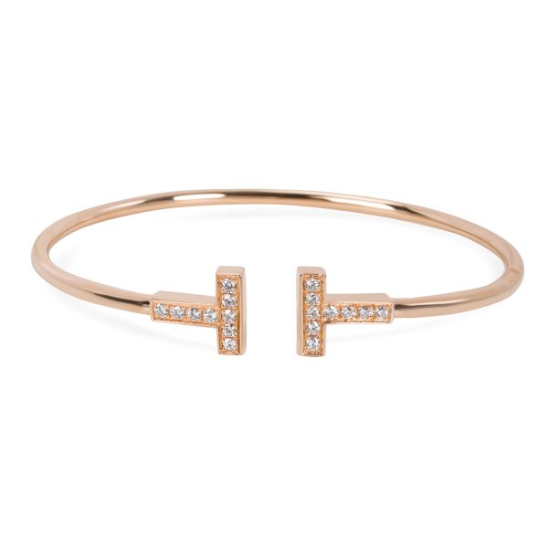 Tiffany Co T Wire Diamond Bangle in 18K Yellow Gold 023CTW Tiffany Co T Wire Diamond Bangle in 18K Yellow Gold 023CTW