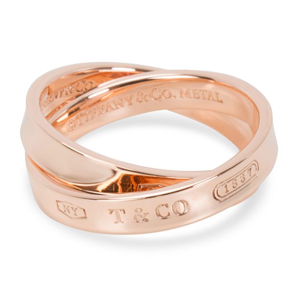 tiffany co 1837 rubedo interlocking circles ring in 8k rose gold Tiffany Co 1837 Rubedo Interlocking Circles Ring in 8K Rose Gold