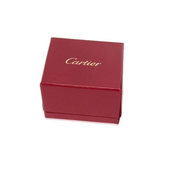 White Gold Fashion Ring Cartier Trinity Ring in 18K White Gold Size 60