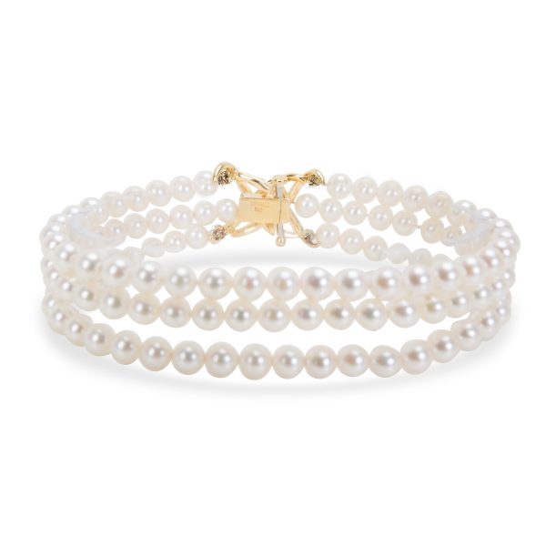 097145 bv 089297a5 da20 4ed4 bac0 c26ff5744eaa Tiffany Co Triple Strand Pearl Bracelet with Diamond Clasp