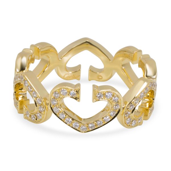 Cartier C Hearts of Cartier Diamond Ring in 18K Yellow Gold Cartier C Hearts of Cartier Diamond Ring in 18K Yellow Gold 050 Ctw