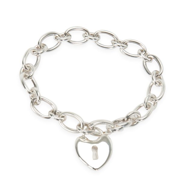 097356 bv Tiffany Co Heart Lock Bracelet in Sterling Silver