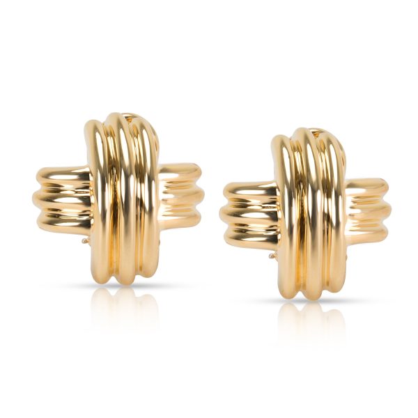 Tiffany Co X Earrings in 18K Yellow Gold Tiffany Co X Earrings in 18K Yellow Gold