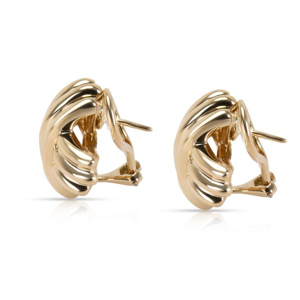 097360 sv Tiffany Co X Earrings in 18K Yellow Gold