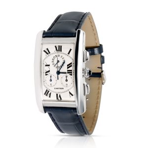 Cartier Tank Americaine W2603358 Mens Watch in 18kt White Gold Cart