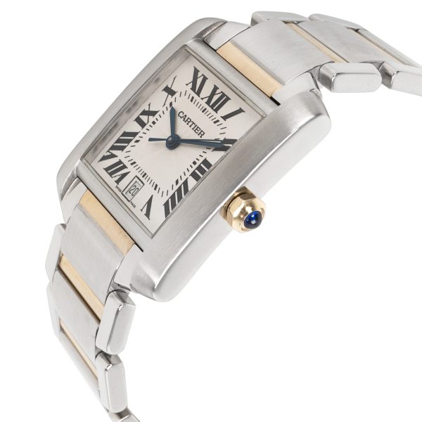 097393 lv Cartier Tank Francaise W51005Q4 Mens Watch in 18kt Stainless SteelYellow Gold