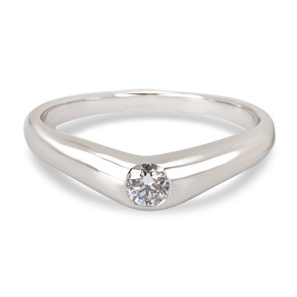 Tiffany Co Tiffany Co Elsa Peretti Diamond Band in Platinum 018ct